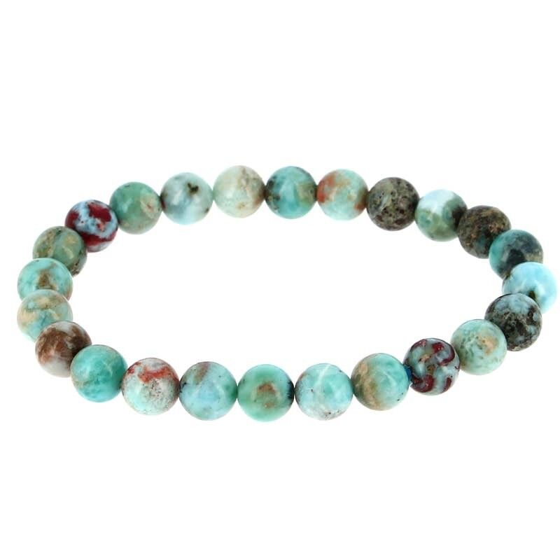 Bracciale Genuine Larimar EXTRA Beads 8 mm