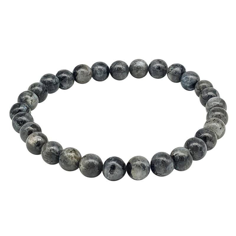 Braccialetto di perle di larvikite 6 mm