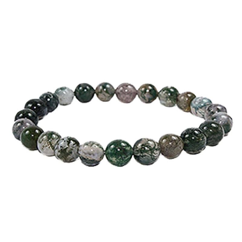 Bracciale: Perle di Agata Muschiata 6 mm