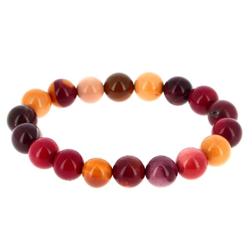 Bracciale Mookaïte Perline 10 mm
