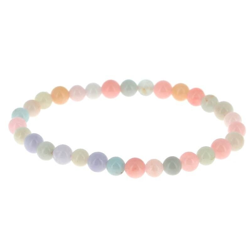 Bracciale Berillo (Morganite) EXTRA perline da 6 mm