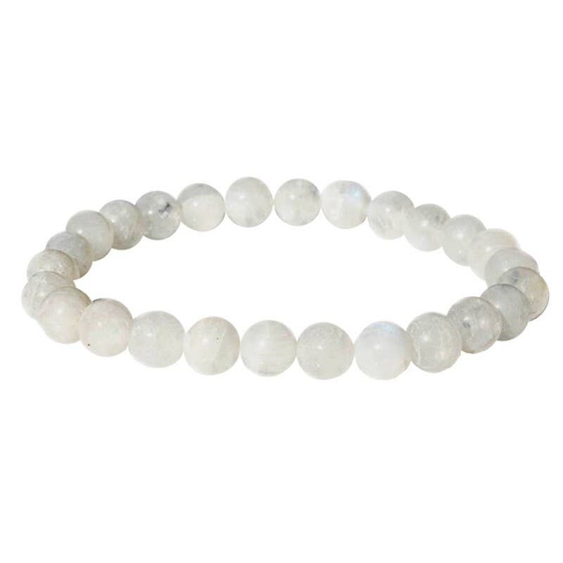 Bracciale in pietra di luna da 6 mm