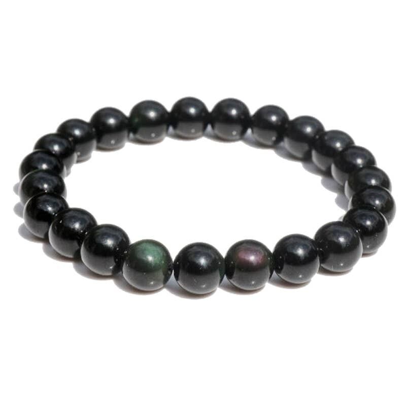 Bracciale in ossidiana Celestial Eye da 8 mm