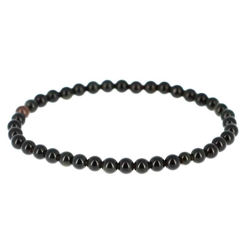 Bracciale EXTRA in ossidiana Celestial Eye da 4 mm