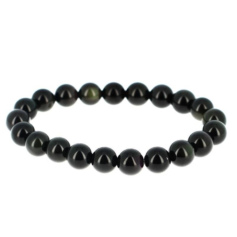 Bracciale EXTRA in ossidiana Celestial Eye da 8 mm