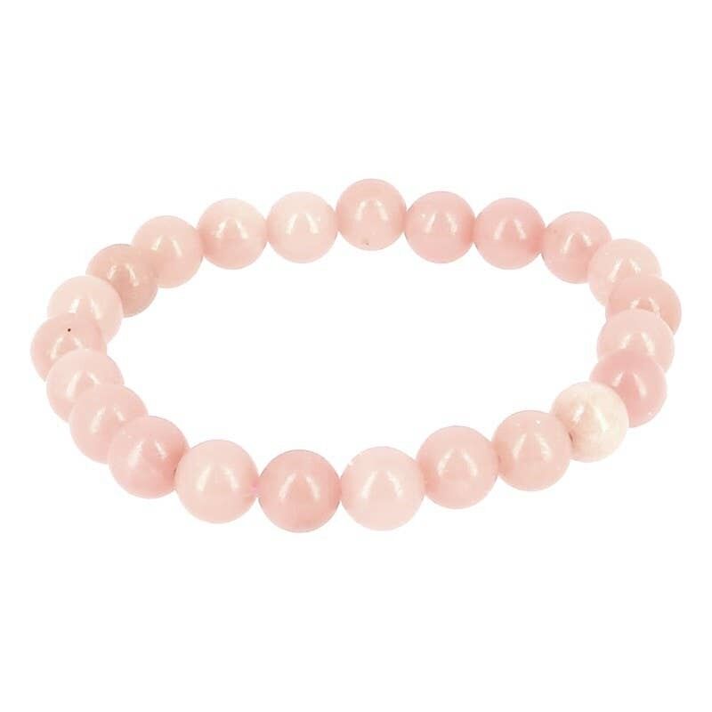 Bracciale in opale rosa da 8 mm