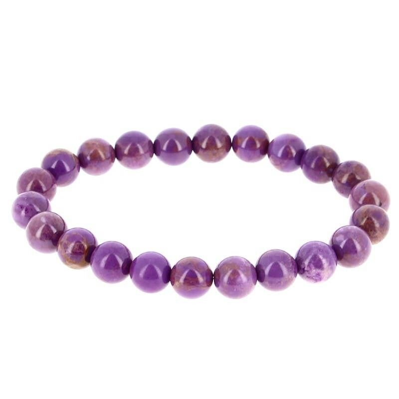 Braccialetto di perle di fosfosiderite da 10 mm