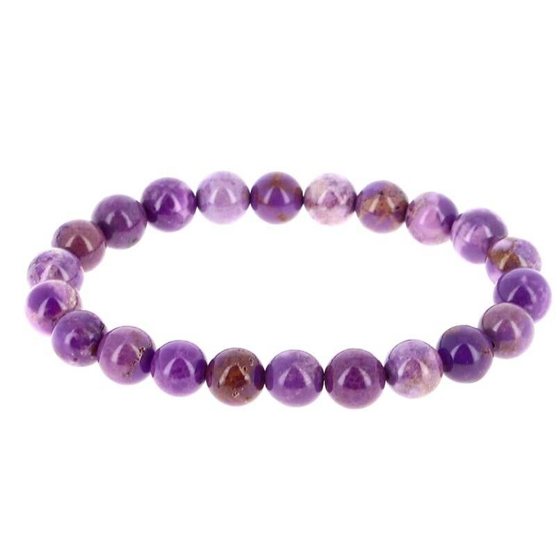 Bracciale in perle di fosfosiderite 8 mm