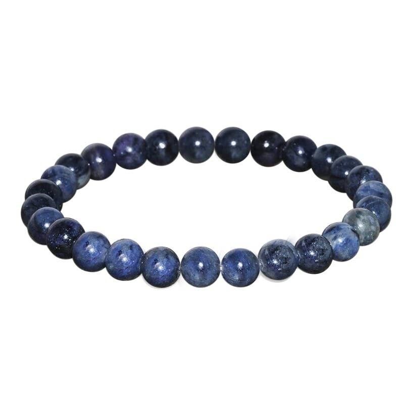 Bracciale in perle di sodalite 6 mm
