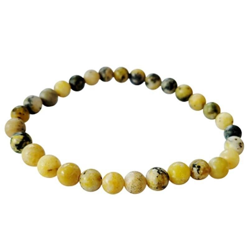 Bracciale con perline serpentine 6 mm