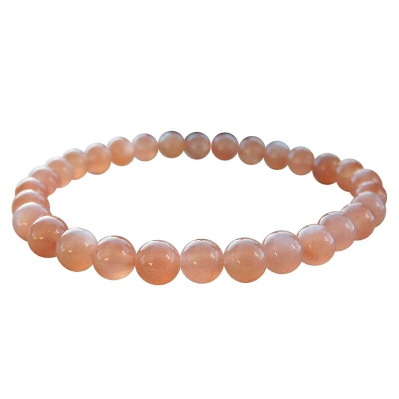 Bracciale EXTRA in pietra del sole, perline da 6 mm