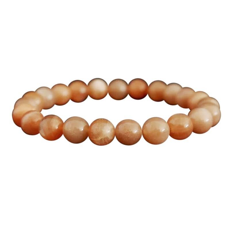 Bracciale EXTRA in pietra del sole, perline da 8 mm