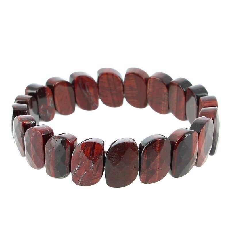 Bull's Eye Armband Facettierte Plättchen 10 x 15 mm