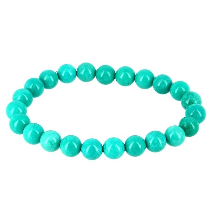 Stabilisiertes Türkisarmband 8 mm Perlen