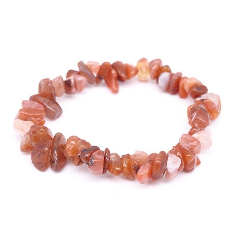 Armband aus natürlichem barockem rotem Achat