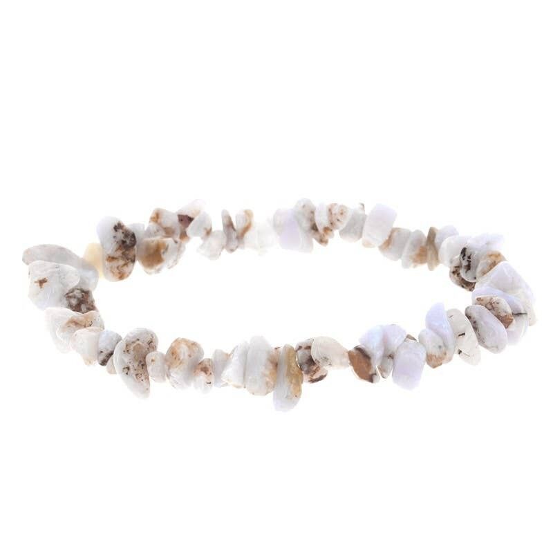 Barockes Armband aus blauem Chalcedon-Achat - BXBL