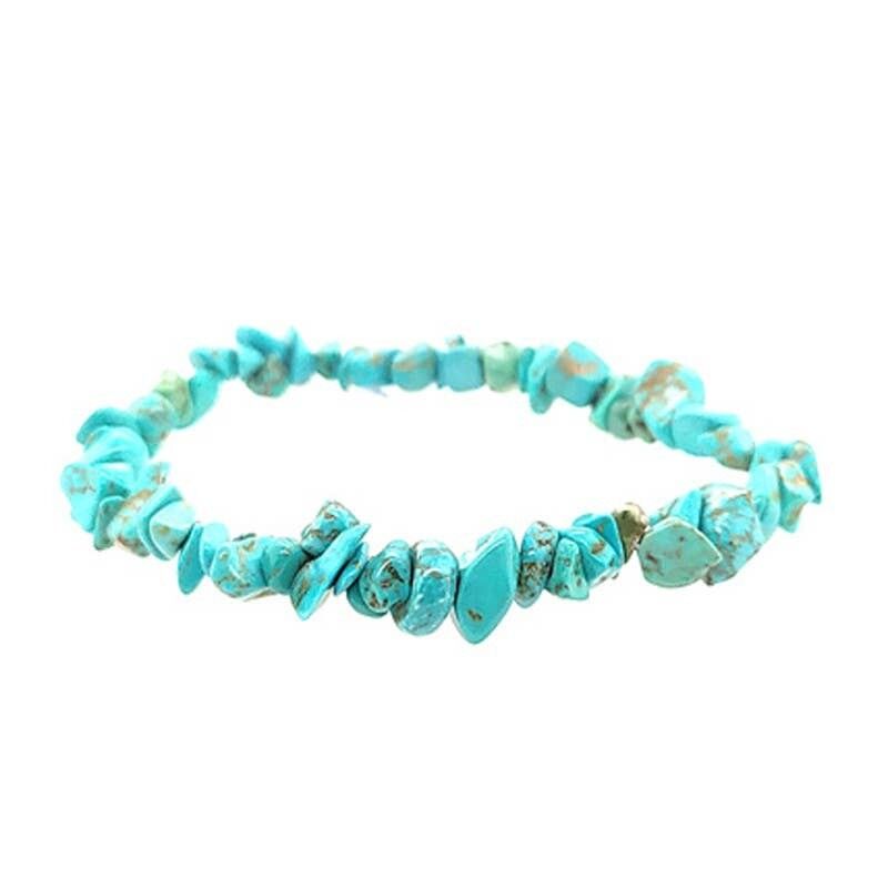 Howlith Türkis (gefärbt) Barock Armband