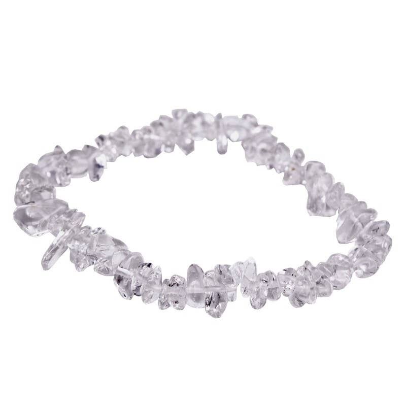 Bracciale barocco in cristallo di rocca trasparente