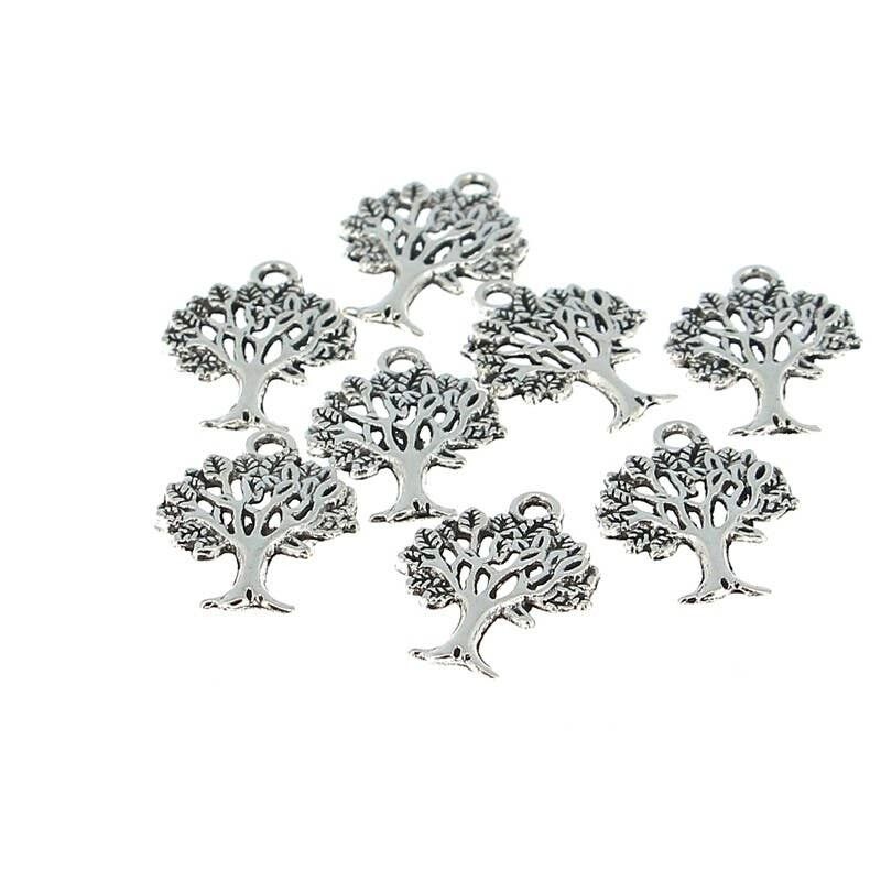 10 Ciondoli Albero della Vita 16 x 21 mm