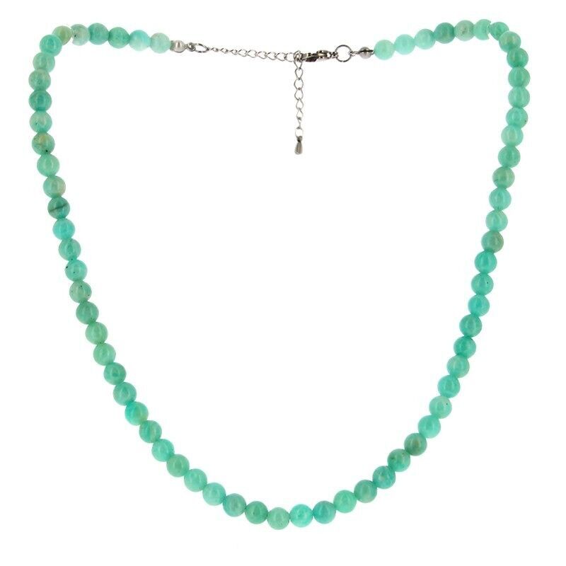 Collana di perle di amazzonite naturale 6 mm AAA EXTRA