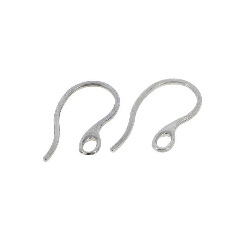 Coppia di ganci per orecchini in acciaio inossidabile