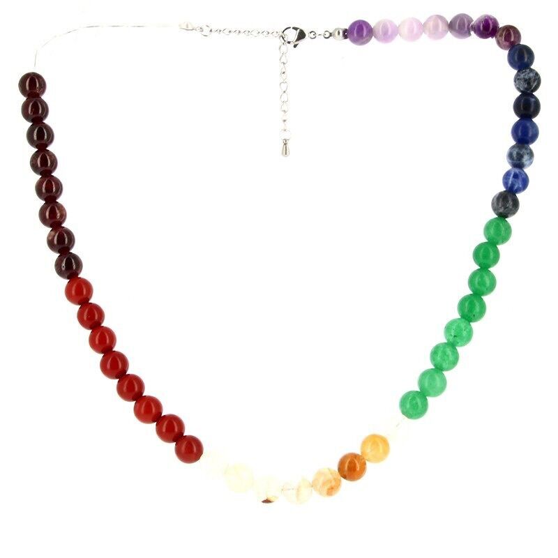 Collana 7 Chakra Sfere 8 mm