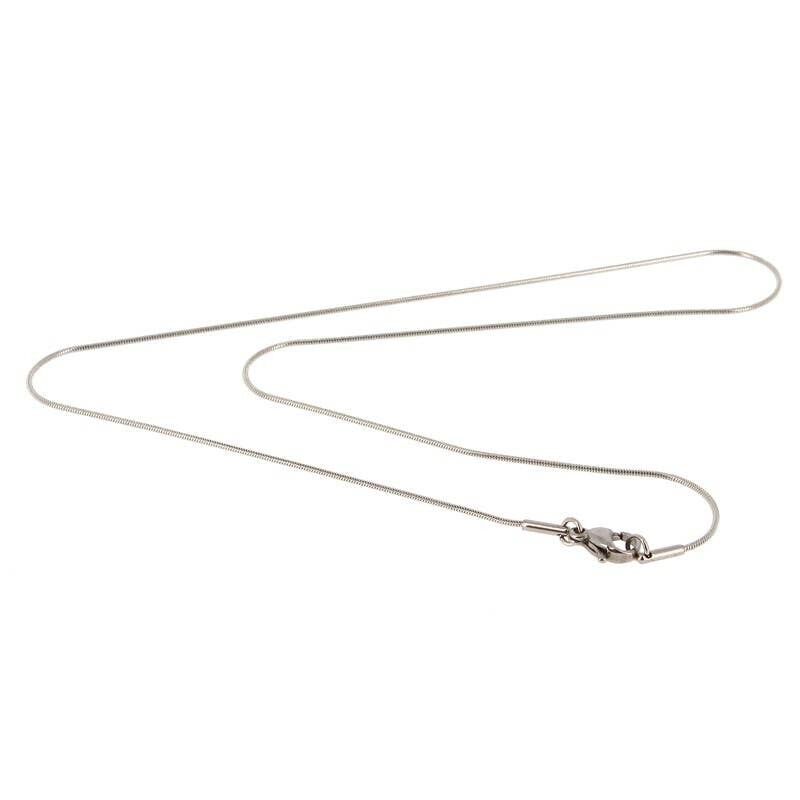 Catena in ACCIAIO INOX 42 cm Diametro 0,9 mm Serpente