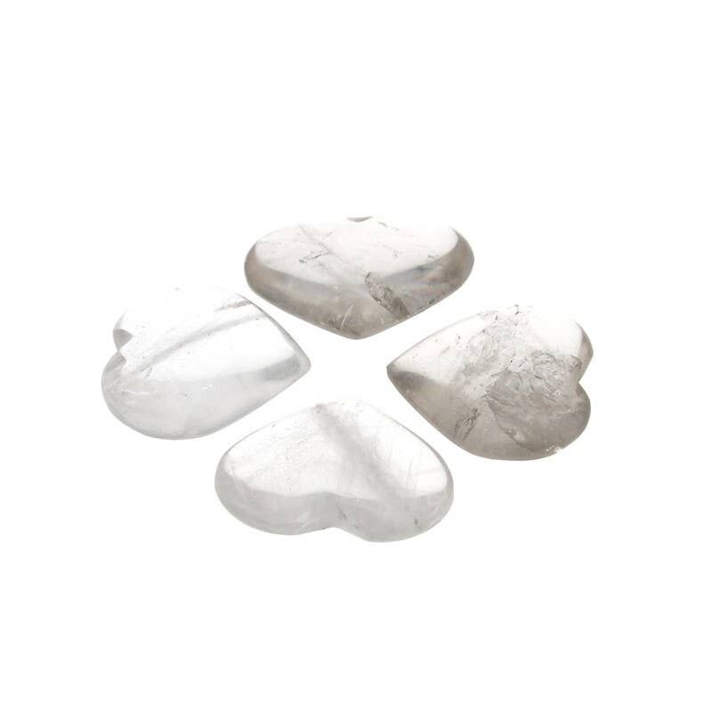 Cuore di cristallo di rocca EXTRA da 2.da 5 a 3 centimetri