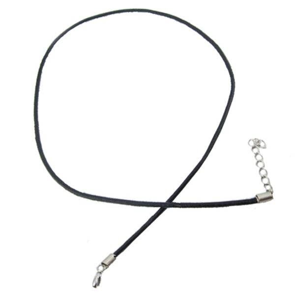 10 cordino cerato nero con chiusura