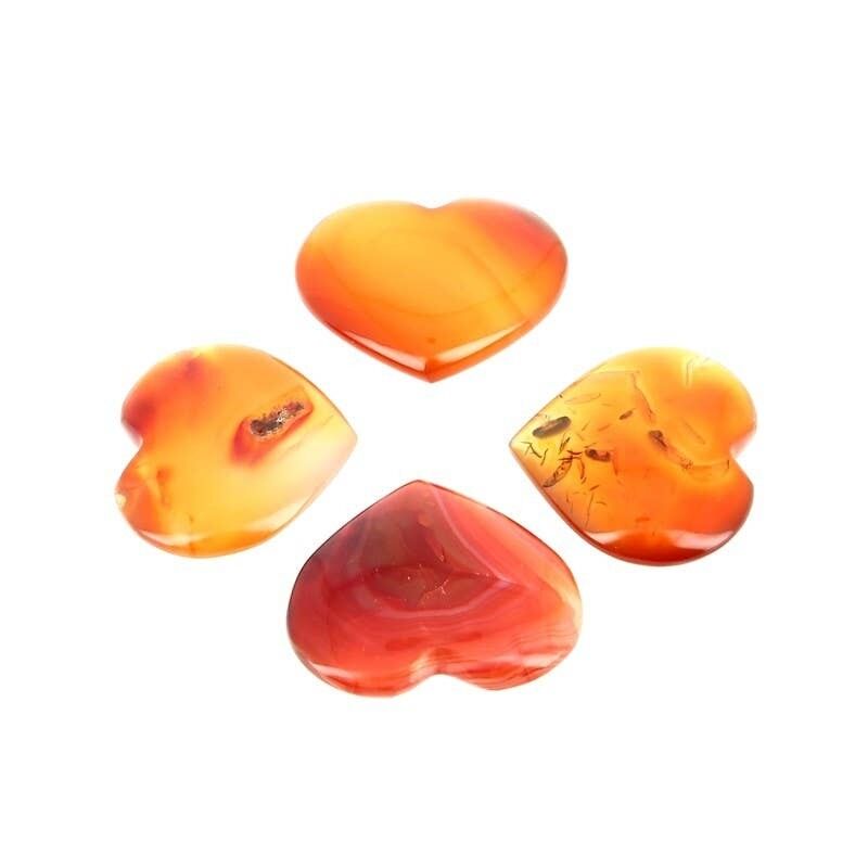 EXTRA Cuore di Corniola da 3 a 3.5CM