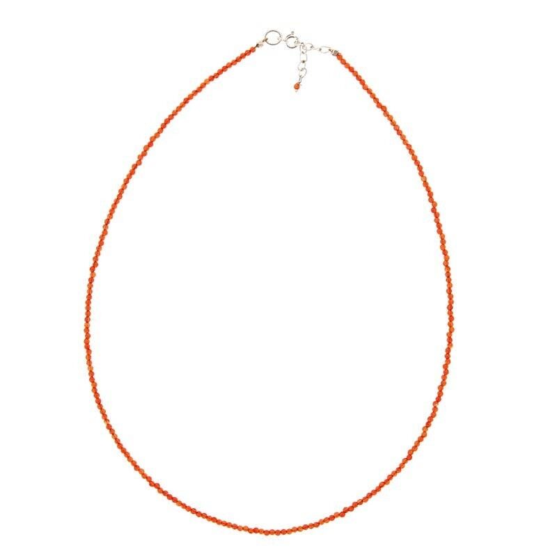 Collana con corniola sfaccettata