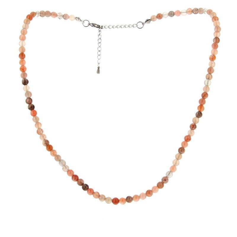 Collana Misto Pietra di Luna Perle 4 mm