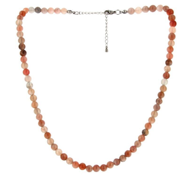 Collana Misto Pietra di Luna Perle 6 mm