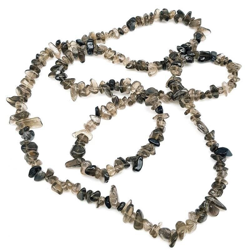 Hilos Barrocos de Cuarzo Ahumado EXTRA 85 cm