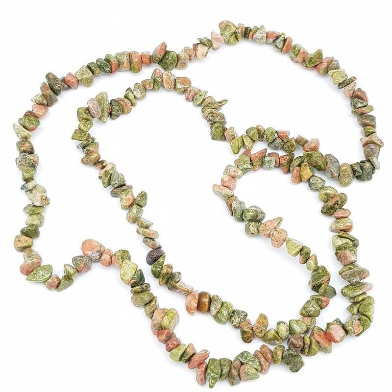 Unakite Longitud Hilos Barrocos 80 cm