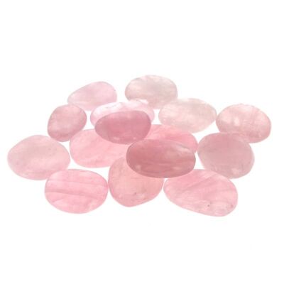 500 g EXTRA Rose Quartz Flat Pebbles from Madagascar
