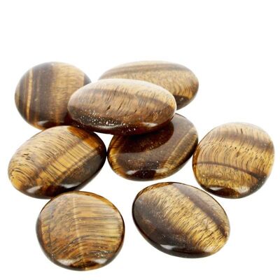 EXTRA Tiger Eye Pebbles of 3.5 to 4 cm per unit
