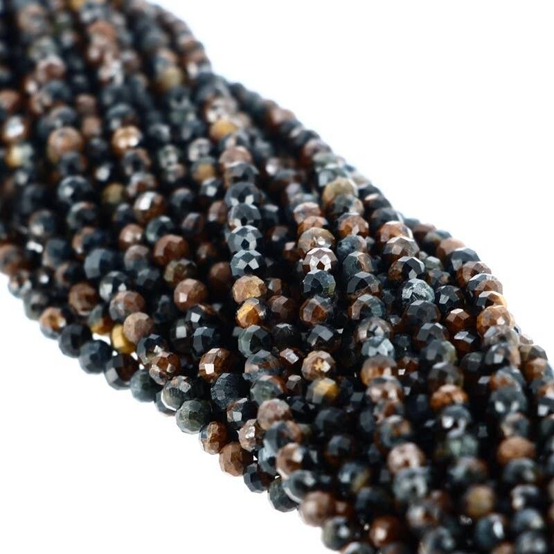 3 mm facettierte Falkenauge-Perlen