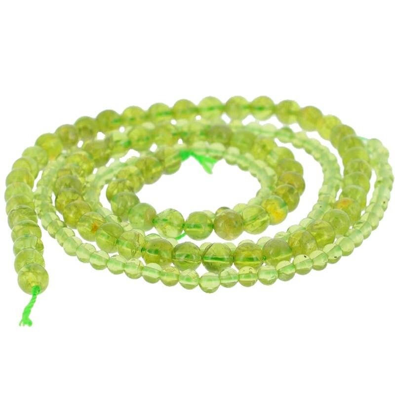 Echte Peridot EXTRA 4 mm Perlen
