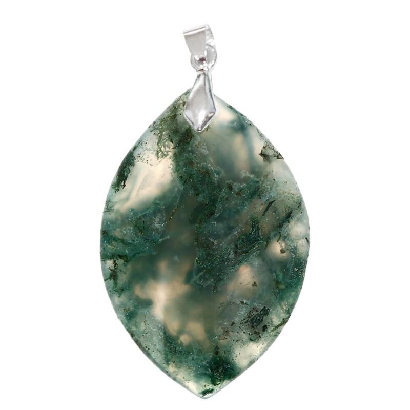 Madagaskar Marquise Moosachat Anhänger