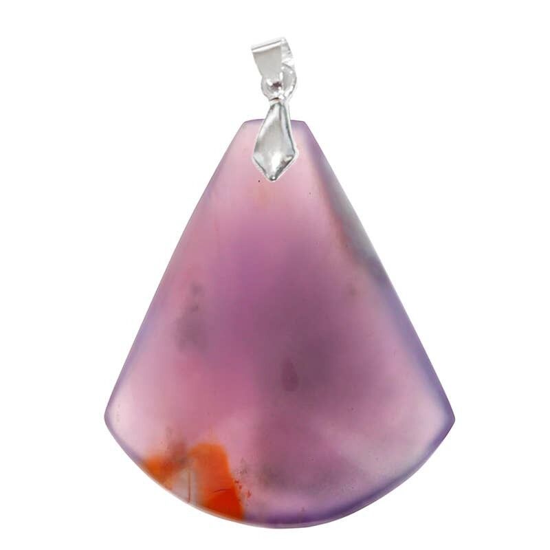 Dreieck lila Achat-Anhänger