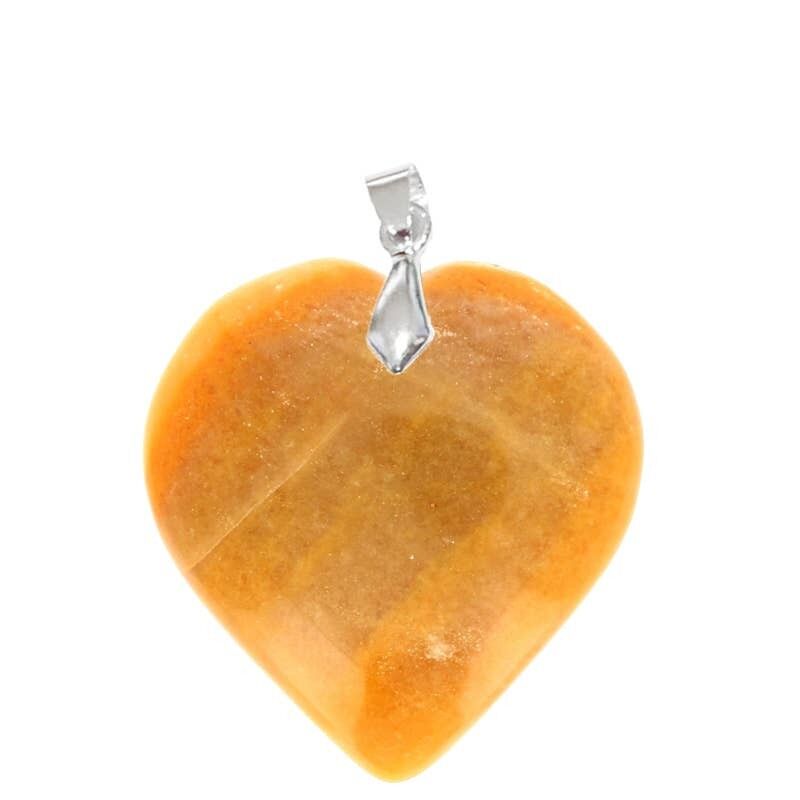 EXTRA Herz-gelber Aventurin-Anhänger