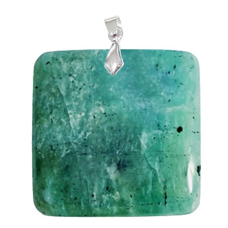 Quadratische Amazonit-Anhänger
