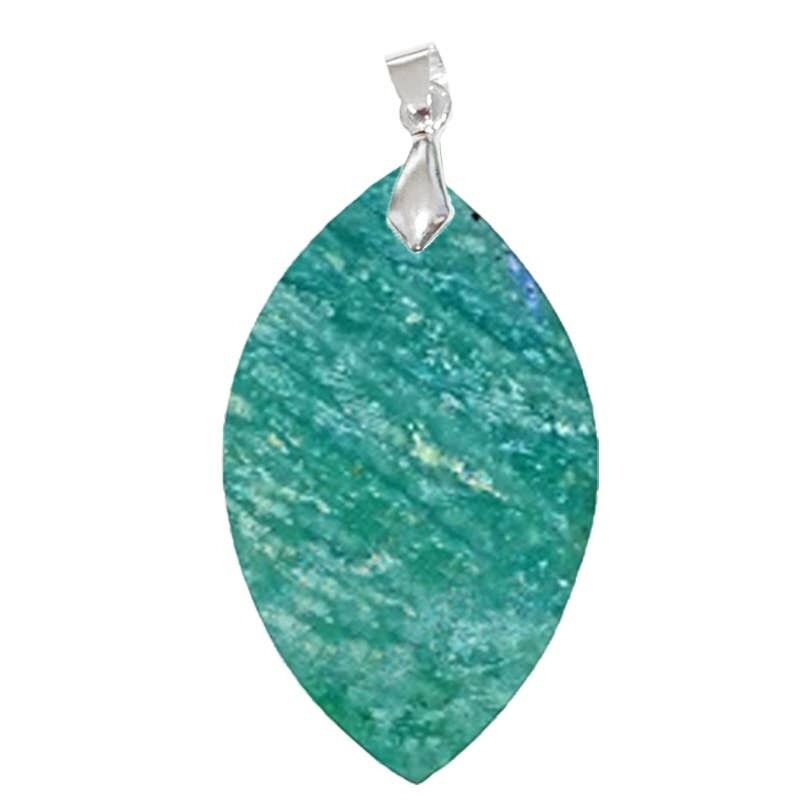 Amazonit-Marquise-Anhänger, 3 Stück.5 bis 4 cm