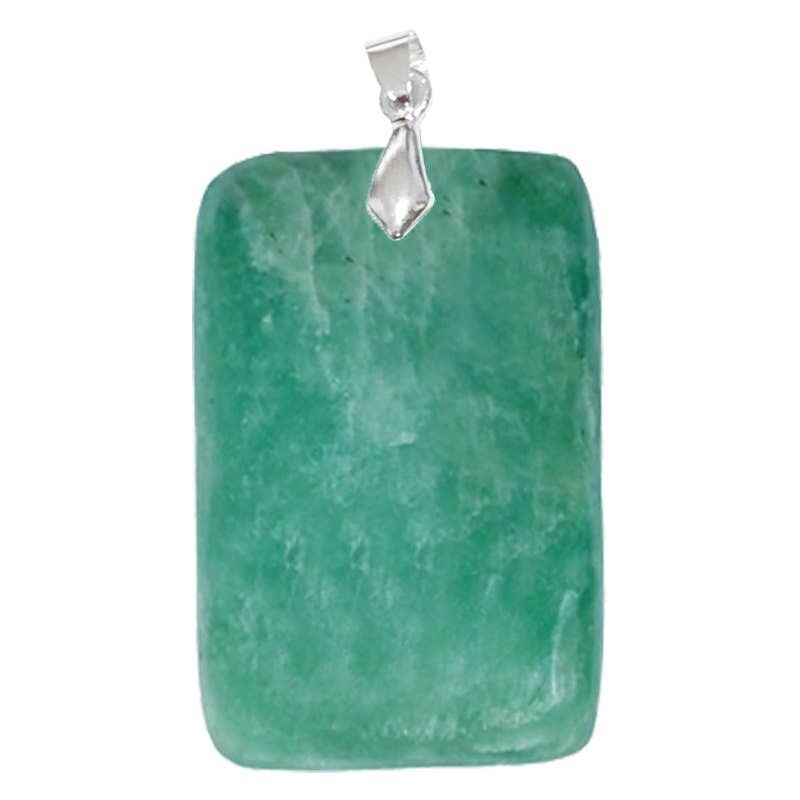 Amazonit-Rechteck-Anhänger