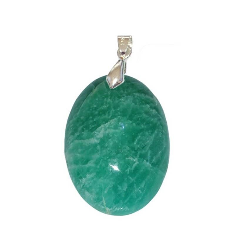 3 ovale Amazonit-Anhänger.5cms