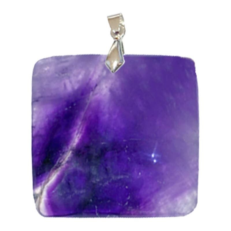Quadratische Amethyst-Anhänger