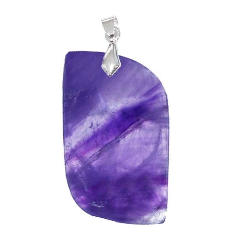 Pendenti con ametista a forma di S