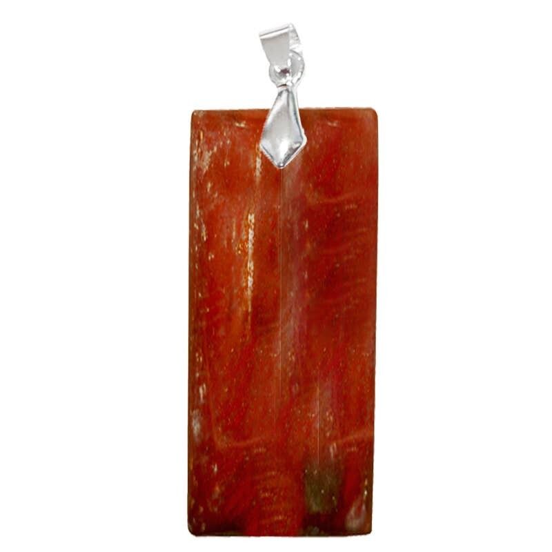 Pregiati ciondoli in legno fossile rettangolari