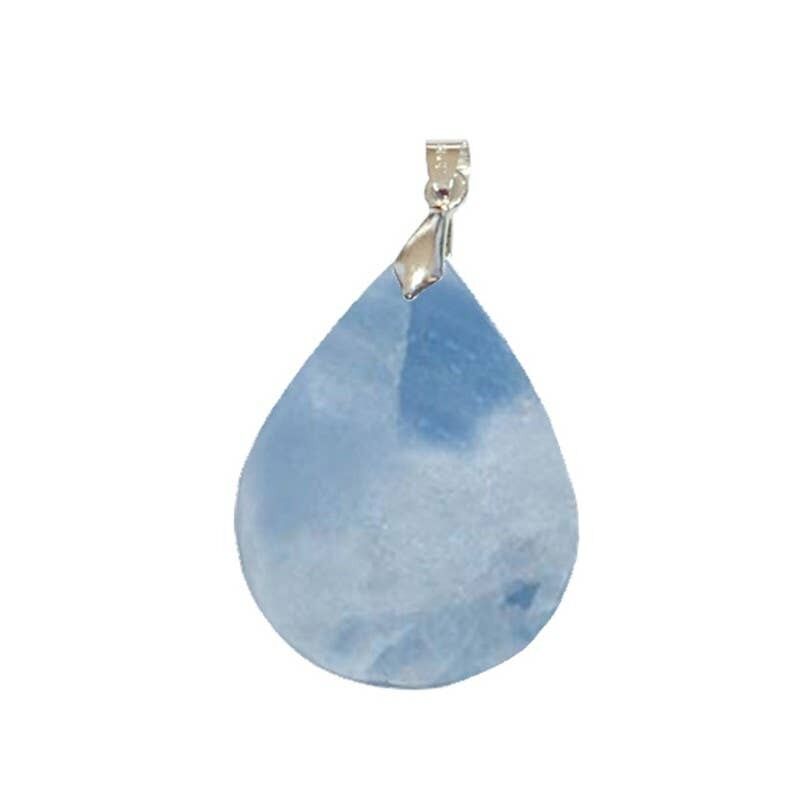 Pendenti a goccia in calcite blu, 3 a 3.5CM
